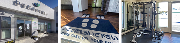 トレーニングルーム入り口と室内