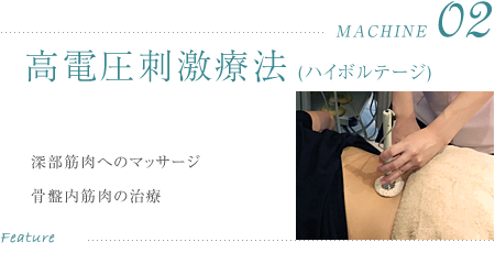 高電圧刺激療法(ハイボルテージ)